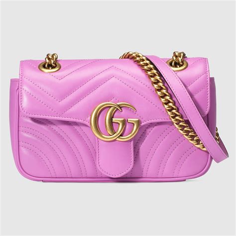 red pink gucci bag|Gucci pink marmont bag.